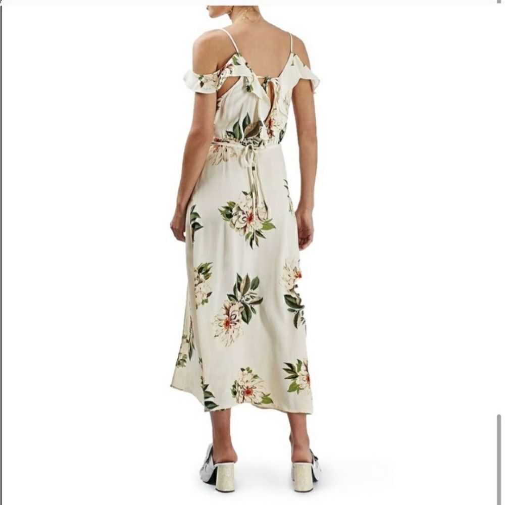 Topshop Floral Print wrap dress - Picture 6 of 6